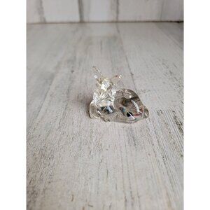 Miniature‎ glass fawn deer figure xmas decor figure woods